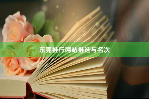 东莞推行网站推选与名次