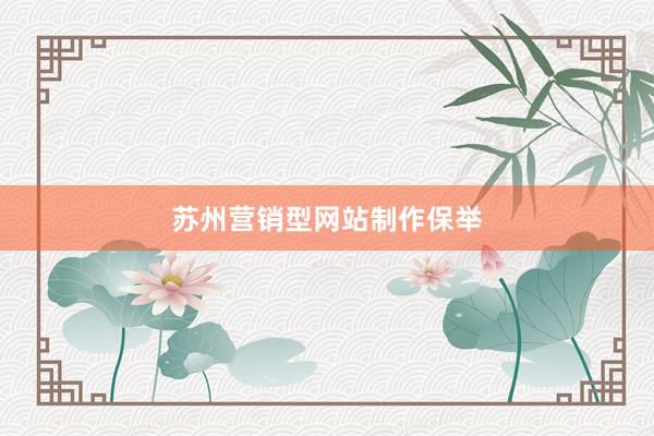 苏州营销型网站制作保举